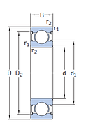 6300-2Z/C3 подшипник SKF