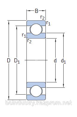 6004 подшипник SKF