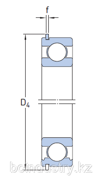 6304 NR   подшипник  SKF