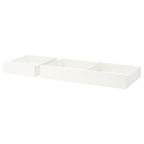 Кроватный ящик, 2 шт., СОНГЕСАНД белый 200 см ИКЕА, IKEA