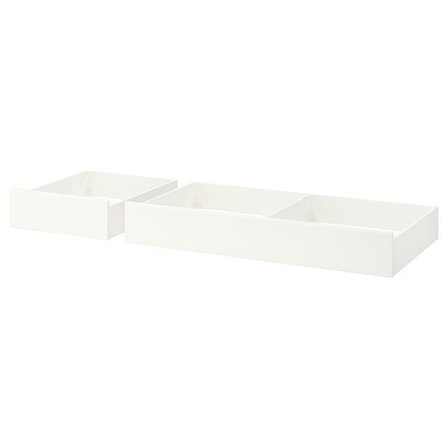 Кроватный ящик, 2 шт., СОНГЕСАНД белый 200 см ИКЕА, IKEA, фото 2