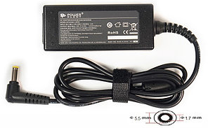 Блок питания для ноутбуков PowerPlant ACER 220V, 19V 40W 2.15A (5.5*1.7)
