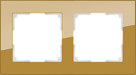 Рамка на 2 поста /WL01-Frame-02 (бронзовый)
