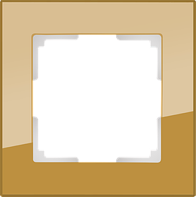 Рамка на 1 пост /WL01-Frame-01 (бронзовый)