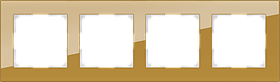 Рамка на 4 поста /WL01-Frame-04 (бронзовый)