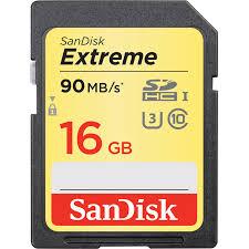 SanDisk Extreme SDHC UHS-I U3 16Gb 90Mb/s - фото 1 - id-p3425822