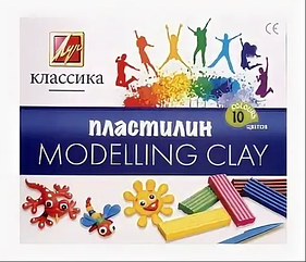 Пластилин из 10 цветов "Modelling Clay"