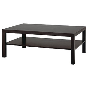 Журнальный стол ЛАКК черно-коричневый 118x78 см  ИКЕА, IKEA, фото 2