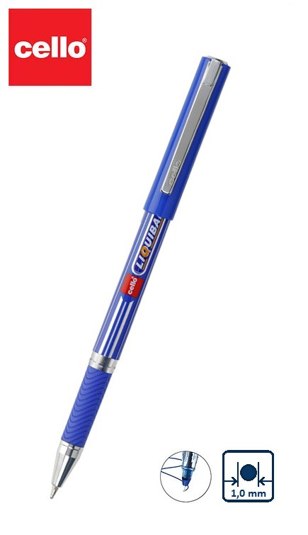 Ручка шар/масл Liquiball синяя 1 мм "CELLO"