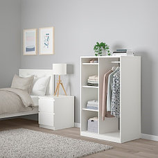 Гардероб открытый СЮВДЕ белый 80x123 см ИКЕА, IKEA, фото 3