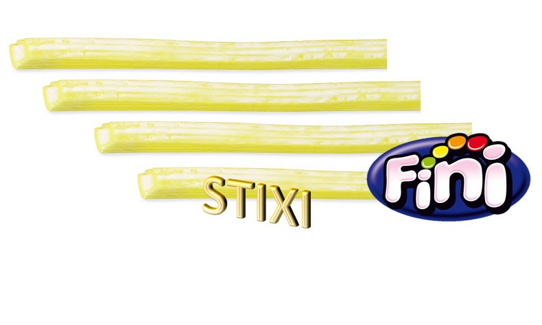 СТИКСЫ stixi лимон желтые (пластик кейс  200 шт.) 1,55кг /FINI Испания/