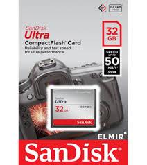 Карта памяти SanDisk  Compact Flash CF 32GB Ultra 50MB/s