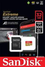 Карта памяти SanDisk MicroSDHC Extreme  32Gb Class 10 100MB/s
