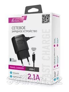 Сетевое зарядное устройство Partner type-C, 2.1А, фото 2