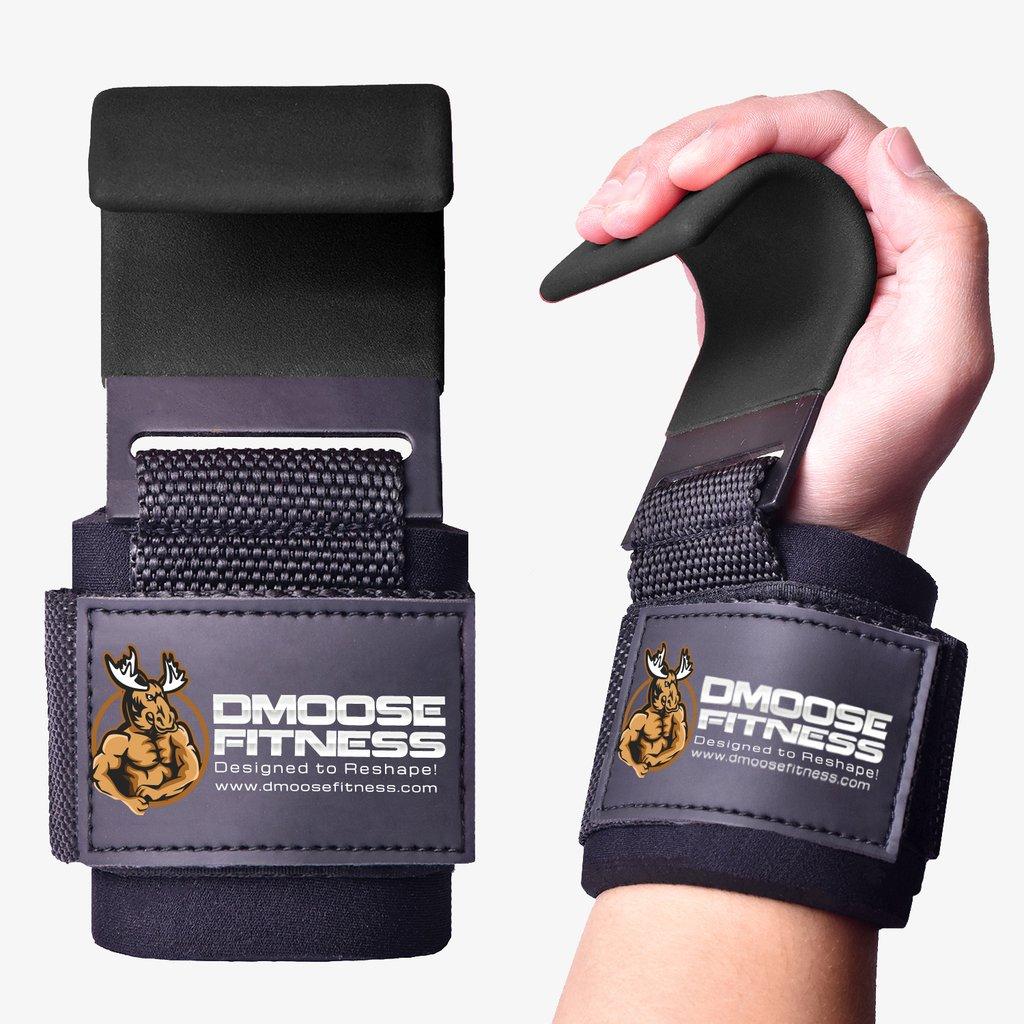 Крючки для фитнеса и тяжелой атлетики (пара) DMOOSE FITNESS