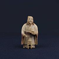 Нэцкэ Чайная церемония "тя-но ю" Япония, Середина ХХ века. Слоновая кость