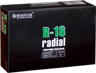 R-18 Пластырь кордовый 75х110мм 2сл Rossvik ( в упаковке 10 шт ) - фото 1 - id-p8489976