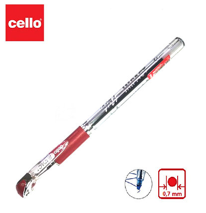 Ручка шариковая Cello Impact красный ОРИГИНАЛ, фото 2