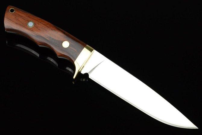 Нож охотничий SA-28 (440C, кожанные ножны)