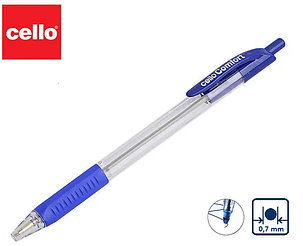 Ручка Cello Comfort автоматическая, синяя 0,7 мм, фото 2