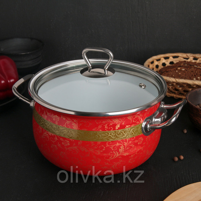 Кастрюля «Арабская ночь», 3,1 л, стеклянная крышка