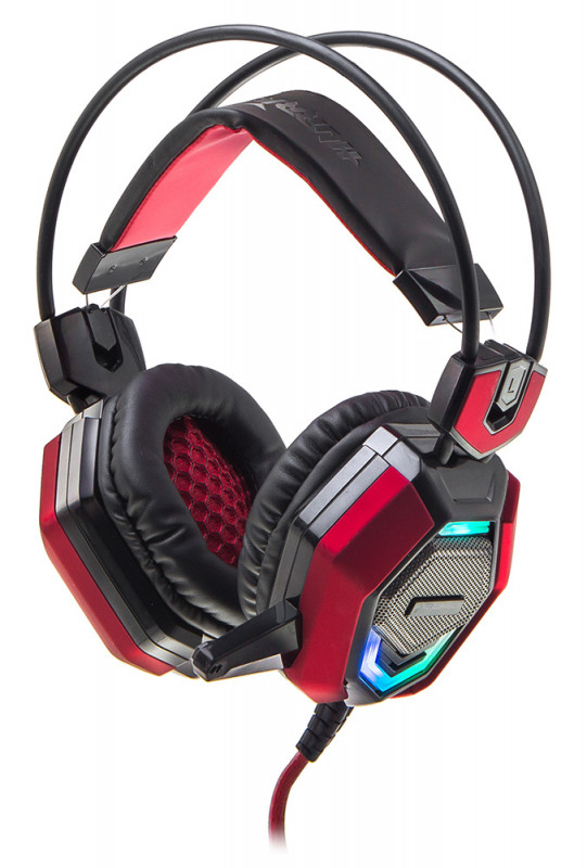 Наушники компьютерные Oklick HS-L900G HURRICANE черный/красный 1.85м мониторные USB