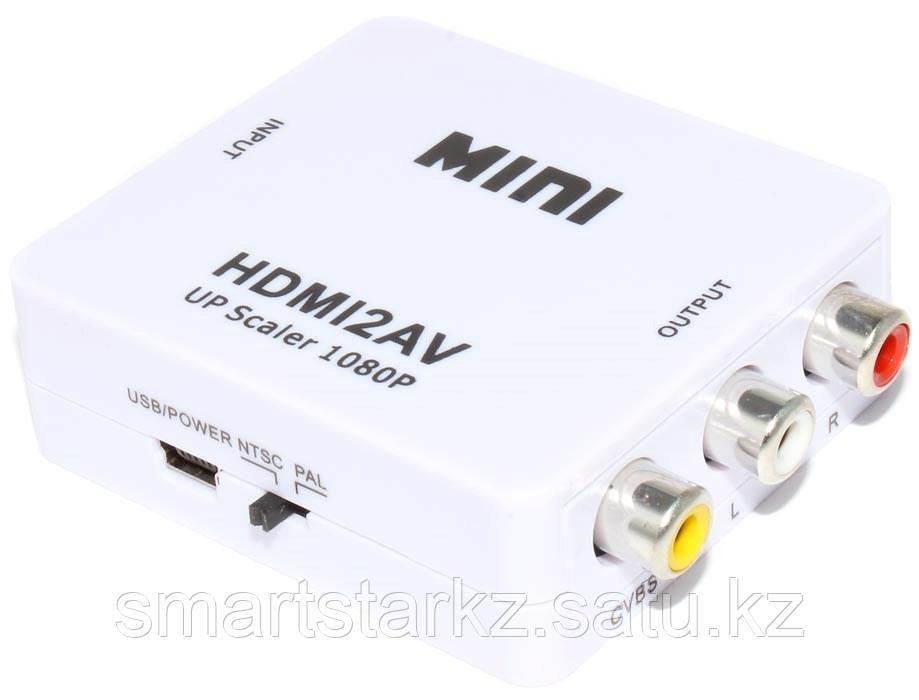 Конвертер (переходник) с HDMI на AV ("тюльпаны" RCA, со звуком)