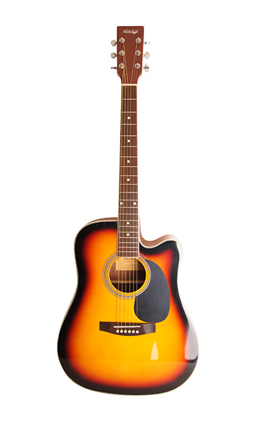 Акустическая гитара, санберст, с вырезом, Homage LF-4121C-SB - фото 1 - id-p81852384