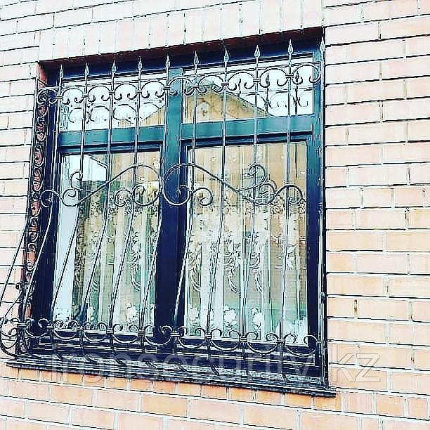 Металлические кованые решетки на окна в Алматы - фото 8 - id-p42178431