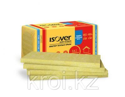 Мин плита ISOVER Мастер тёплых крыш 50*600*1000 (4,8м2=0,24м3) 8 шт/уп тел. whats up 870757051511