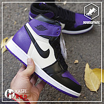 Кроссовки Nike Air Jordan 1 Retro "Black\Violet", фото 2