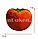 Искусственный помидор декоративный муляж маленький красно-желтый 7х7,3 см, фото 2