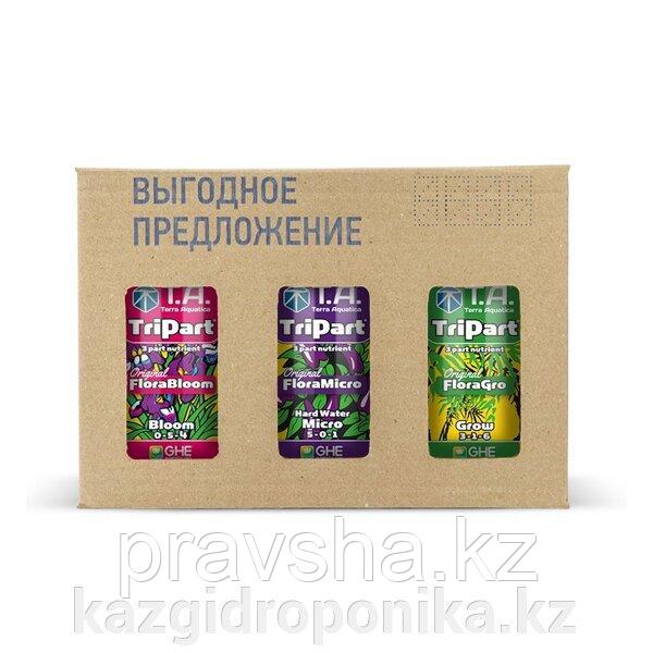 TriPart Set 1л (Комплект удобрений TriPart/Flora Series для жесткой воды 1л)