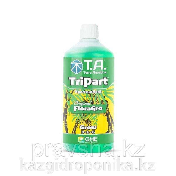Удобрение жидкое для гидропоники TriPart Grow/Flora Gro GHE 1л
