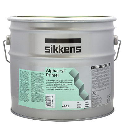Sikkens Alphacryl Primer Полуматовая изолирующая грунтовка (грунтовочная краска) для стен и потолков