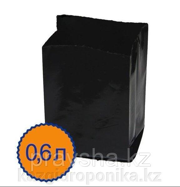 Пакет для рассады 0.6 л, 8 х 14 см, с перфорацией, набор 50 шт, черный