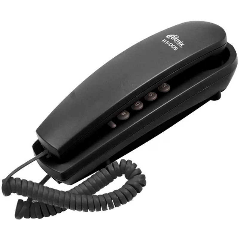Телефон проводной Ritmix RT-005 (Black)