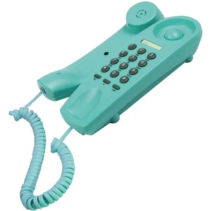 Телефон проводной Ritmix RT-005 (Blue) - фото 2 - id-p81274004