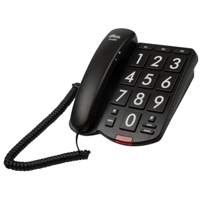 Телефон проводной Ritmix RT-520 (Black)