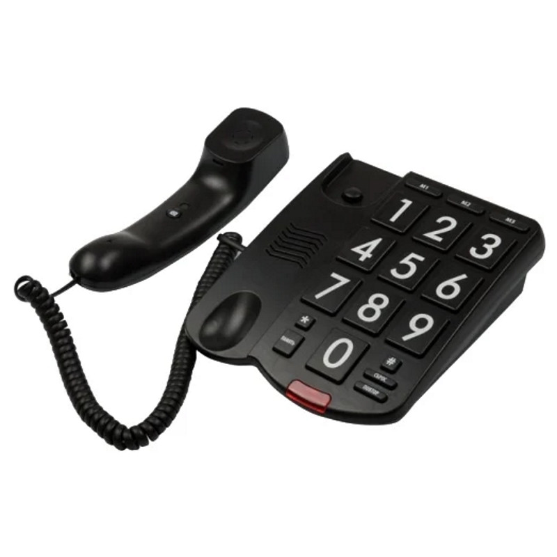 Телефон проводной Ritmix RT-520 (Black) - фото 2 - id-p81274015