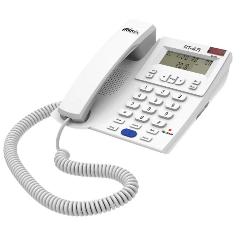 Телефон проводной Ritmix RT-471 (White)