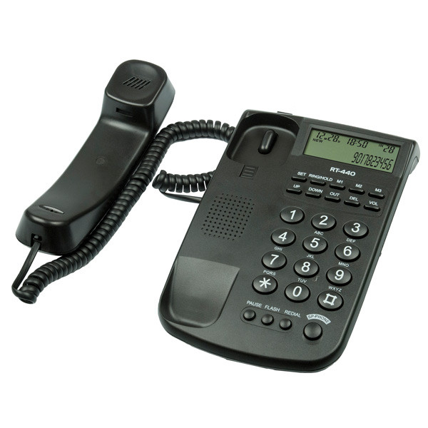 Телефон проводной Ritmix RT-440 (Black)