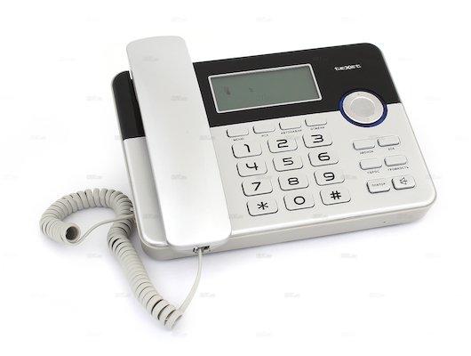 Телефон проводной Texet TX-259 (Black-Silver), фото 1