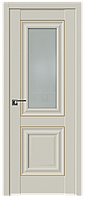 Дверь межкомнатная 28U Золото Магнолия Сатинат, Матовое, 600