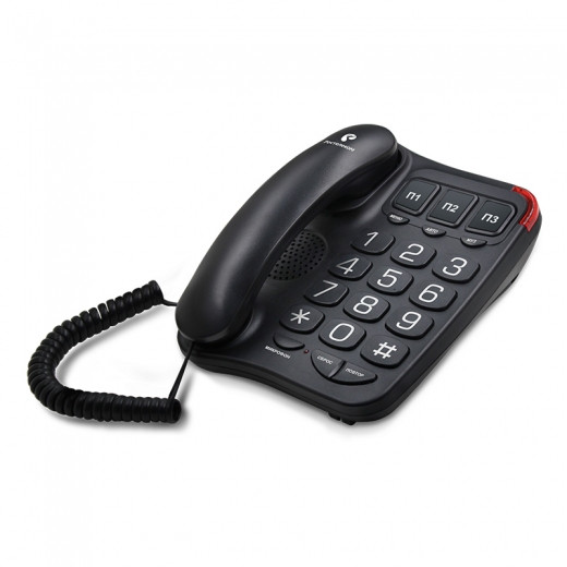 Телефон проводной Texet TX-214 черный