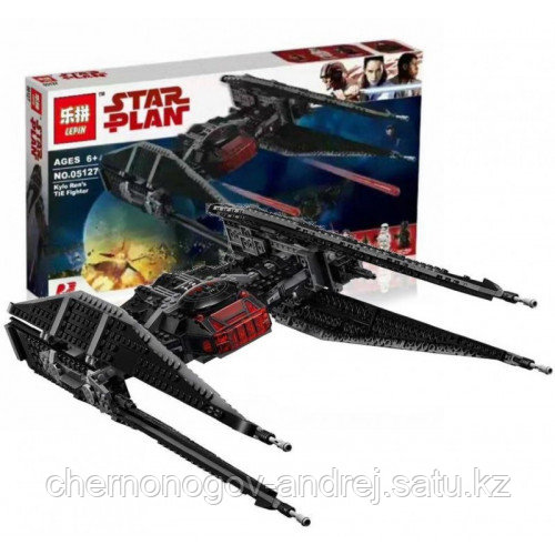 Конструктор Bela 10907 Истребитель СИД Кайло Рена Star Wars 648 деталей