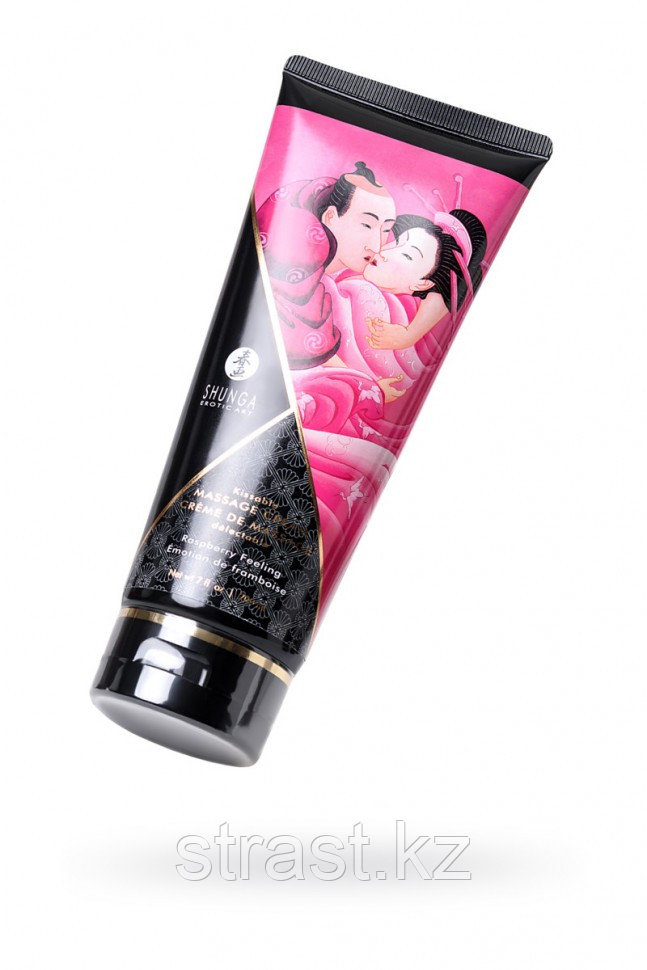 Массажный крем съедобный SHUNGA Kissable Massage Cream Raspberry Feeling (Малиновое чувство) 200 мл - фото 2 - id-p81835318