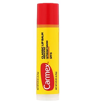 Carmex, классический бальзам для губ, лечебный с SPF 15, 4,25 г (0,15 унции)