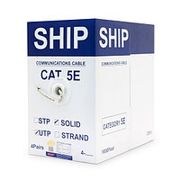 Кабель сетевой SHIP D135-P, Cat.5e, UTP, 4x2x1/0.51мм, PVC, 1m.