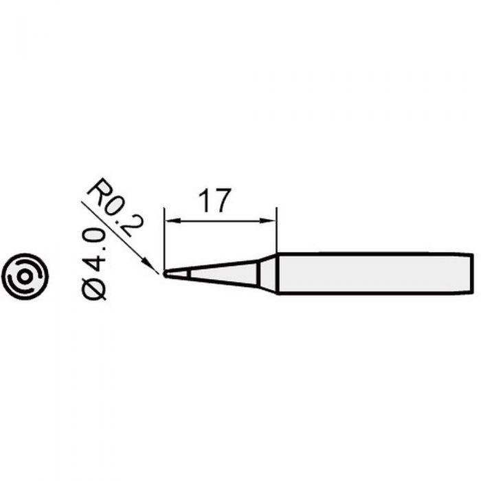5SI-216N-I Pro'sKit Жало сменное (конус 0.2 мм, диам. 4 мм)